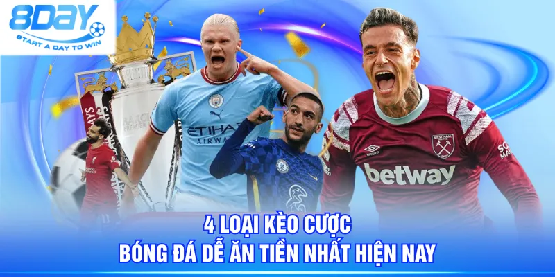 4 loại kèo cược bóng đá dễ ăn tiền nhất hiện nay